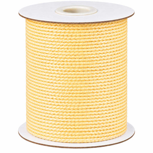 0.8 mm Cornsilk Brown Round Waxed Polyester Cord/Thread 174 yd (160 m) 280-
