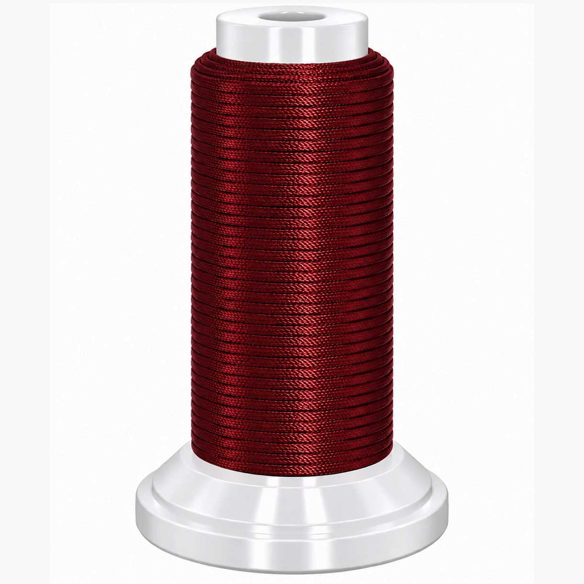 0.8 mm Dark Red Flat Waxed Polyester Cord/Thread 54.5 yd (50 m) 280-