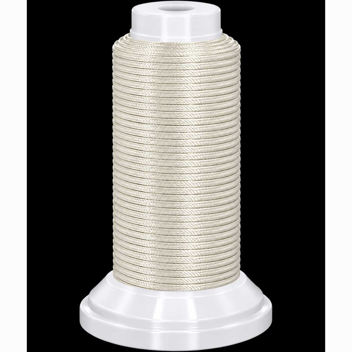0.8 mm Ivory/White Flat Waxed Polyester Cord/Thread 54.5 yd (50 m) 280-
