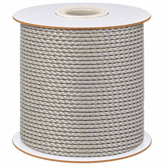 0.8 mm Light Gray Round Waxed Polyester Cord/Thread 174 yd (160 m) 280-