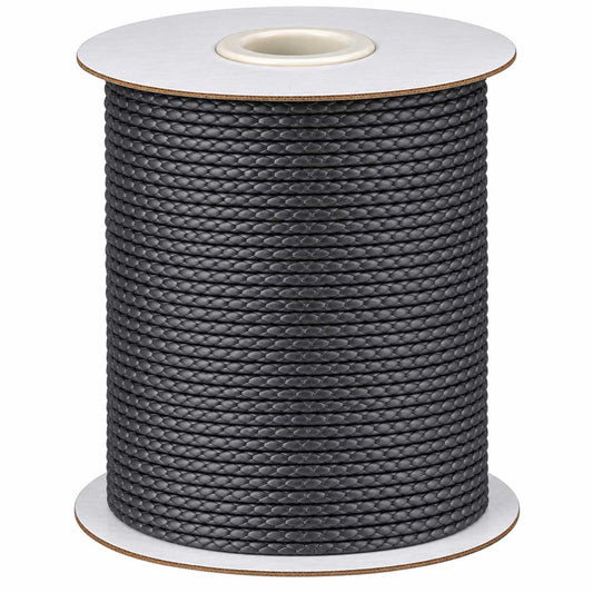 0.8 mm Slate Gray Round Waxed Polyester Cord/Thread 174 yd (160 m) 280-