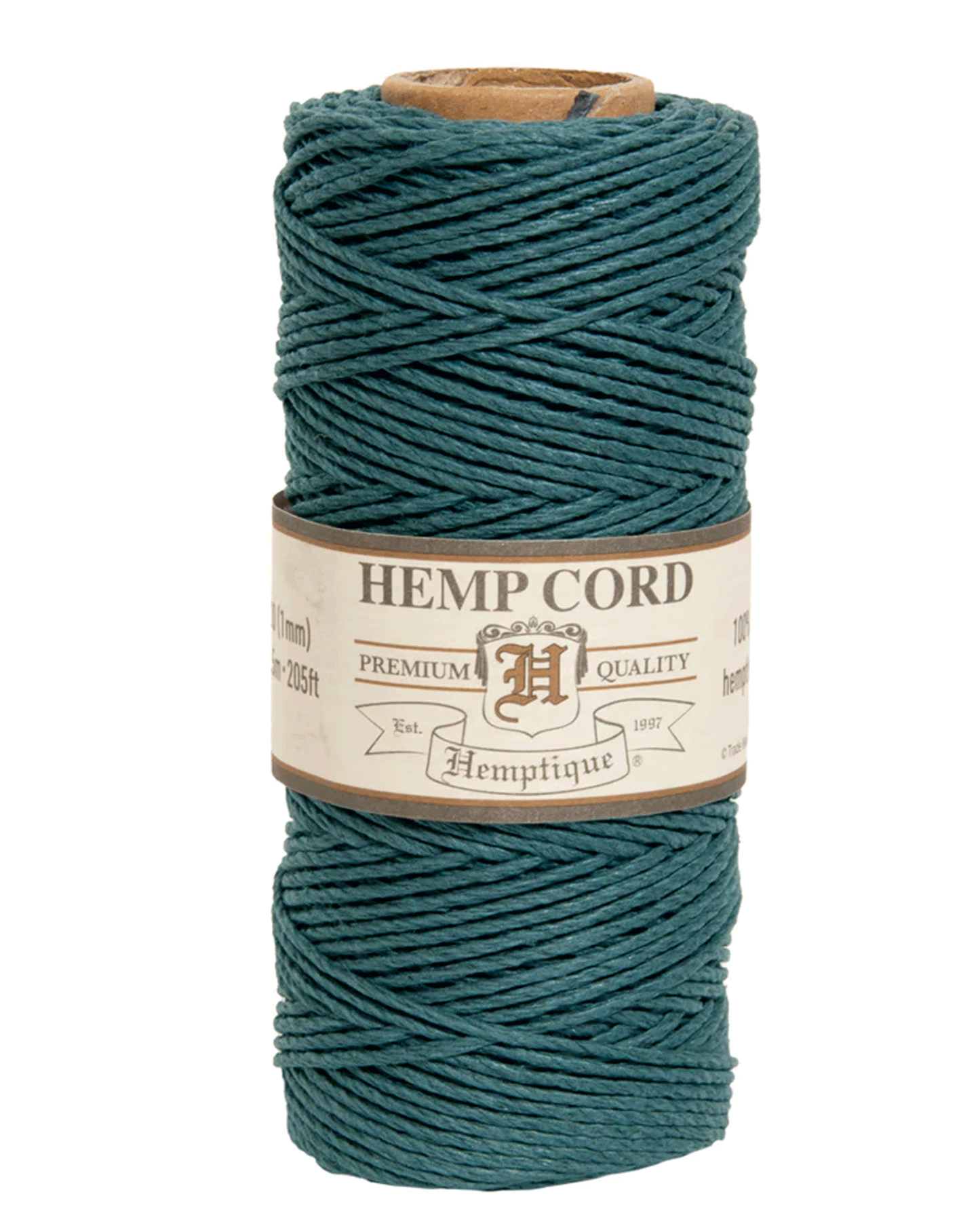 1 mm (3/64") Emerald Hemp Twine/Cord Spool 62.5 m (205 ft)