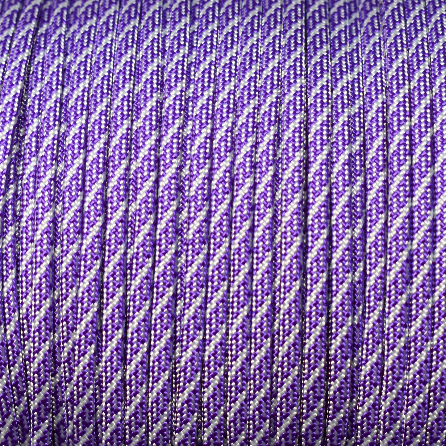 550 Paracord Acid Purple with Silver Helix Made in the USA Nylon/Nylon (1000 FT.)