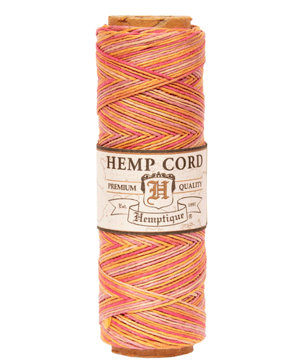 0.5 mm (1/64") Taffy Variegated Hemp Twine/Cord Spool 62.5 m (205 ft)