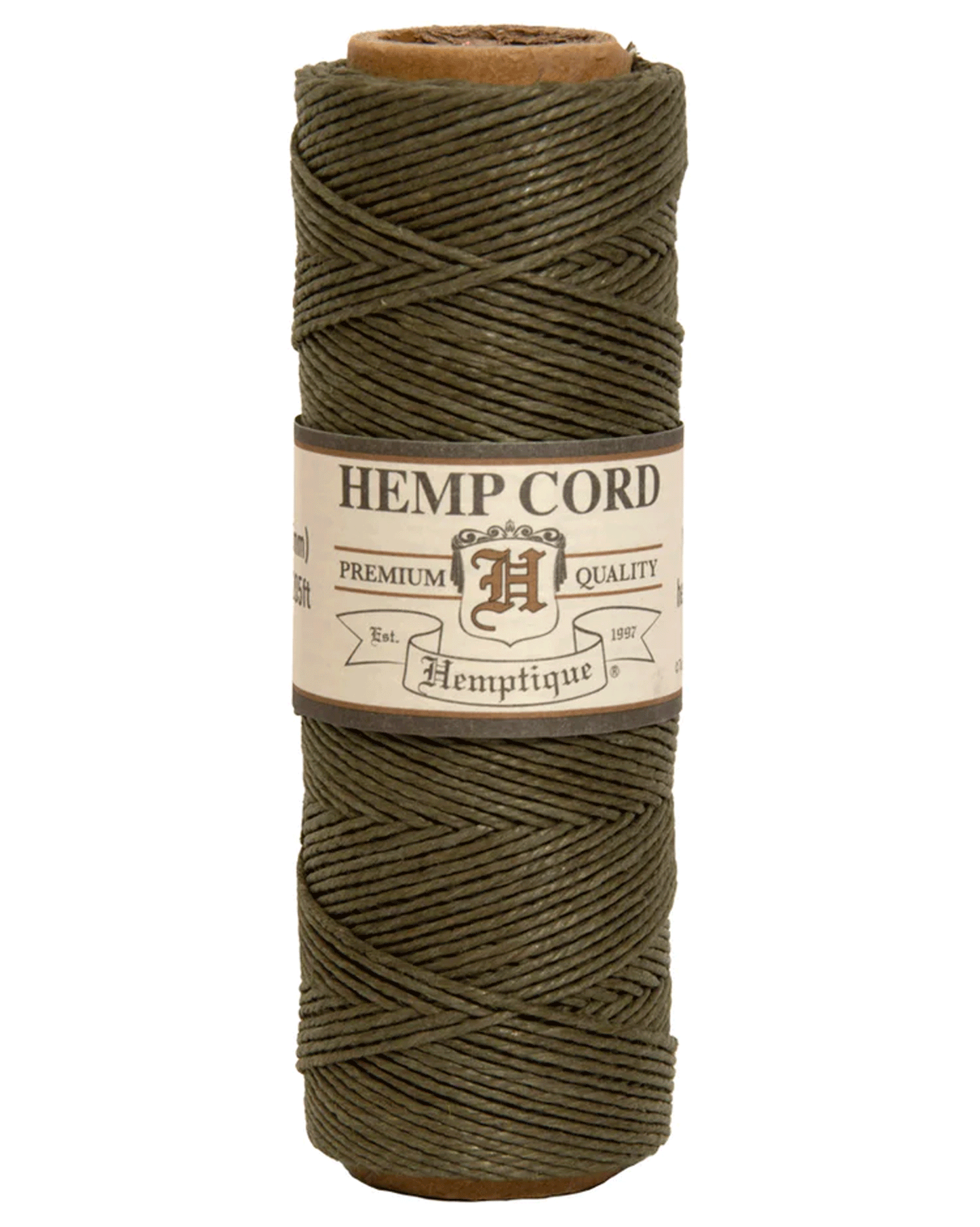 1 mm (3/64") Sage Hemp Twine/Cord Spool 62.5 m (205 ft)