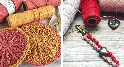 0.5 mm (1/64") Sunset Coral Hemp Twine/Cord Spool - Paracord Galaxy