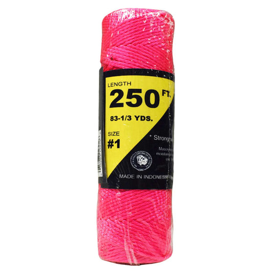 T.W Evans Cordage 12-515 Number-1 Braided Nylon Mason, 500-Feet, Pink T.W Evans Cordage 12-515 Number-1 Braided Nylon Mason, 500-Feet, Pink