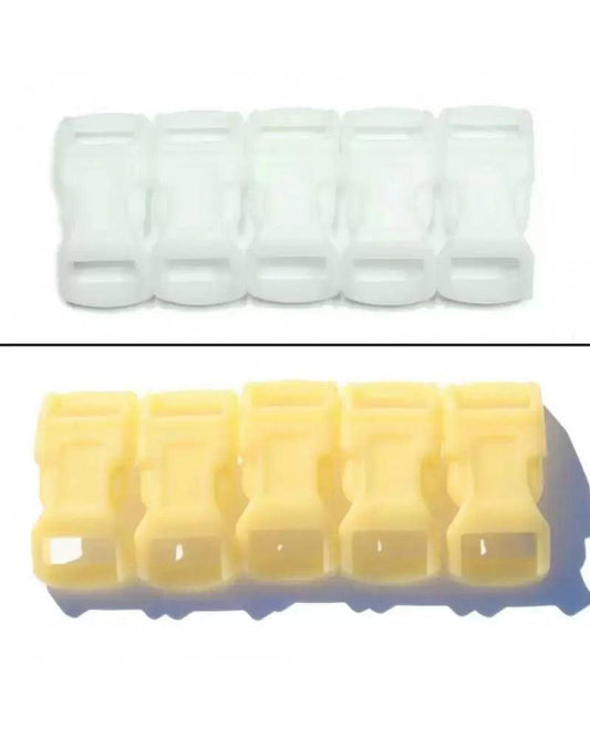 1/2 Inch Yellow Color Changing Side Release Buckles (10 pack)  paracordwholesale