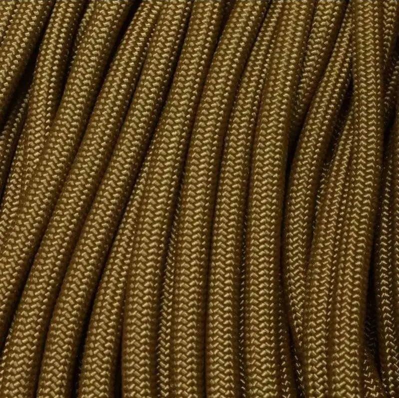 1/4" Nylon Paramax Rope Coyote Brown Made in the USA (100 FT.) 100Feet 163- nylon/nylon paracord