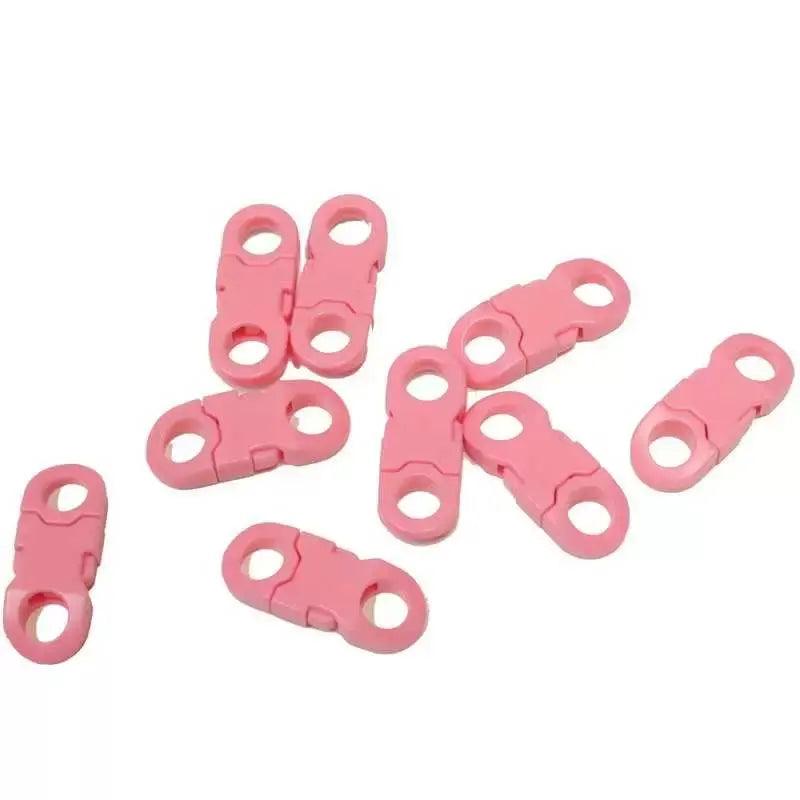 1/4 Inch Pink Flat Side Release Buckles (10 pack)  paracordwholesale