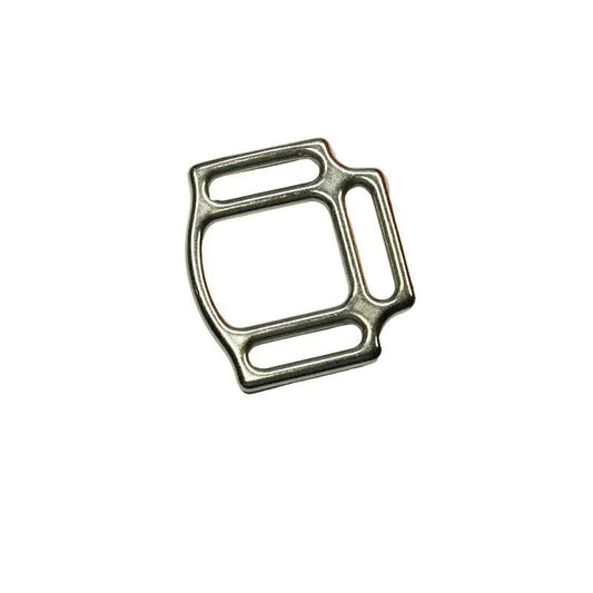1 inch 3 Sided Alloy Nickel Plated Halter Square (1 Pack)  paracordwholesale
