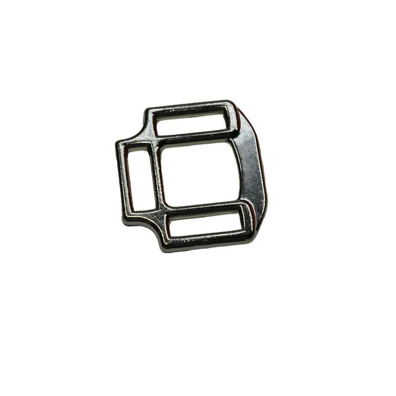1 inch 3 Sided Nickle Plated Zinc Halter Square (1 Pack)  paracordwholesale