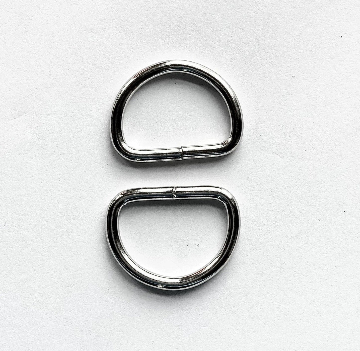 1 Inch Welded Steel D Ring (10 Pack) - Paracord Galaxy