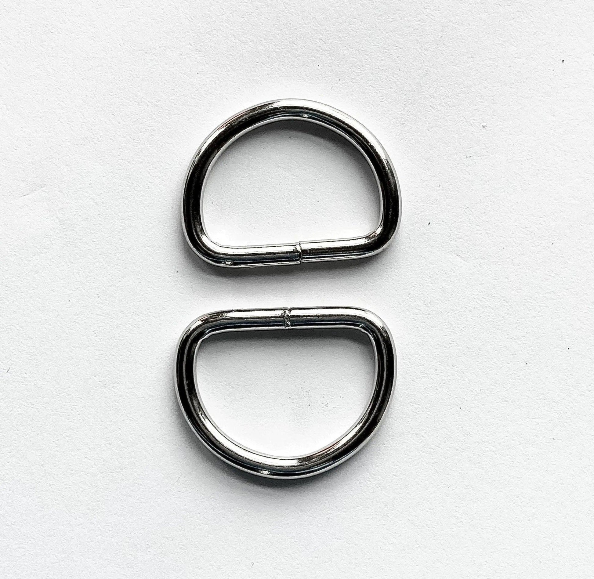 1 Inch Welded Steel D Ring (10 Pack) - Paracord Galaxy