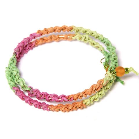 variegated hemp bracelet