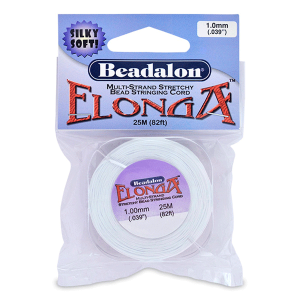 Beadalon Elasticity Cord - 0.8 Mm X 82 Ft, Black