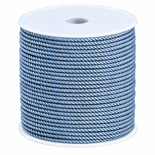 1.2 mm (3/64") Steel Blue Cotton Macrame Cord 50 m (54.5 yd) 280-