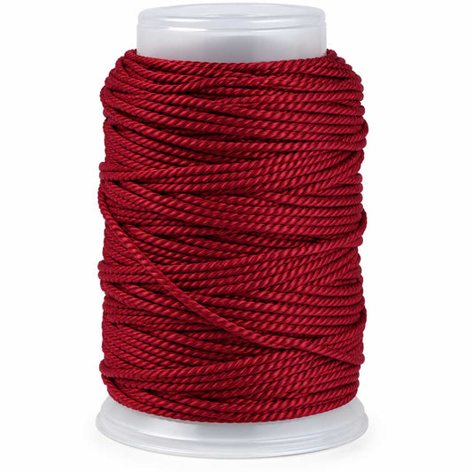 1.5 mm (1/16") Dark Red Cotton Macrame Cord 22 m (24 yd) 280-