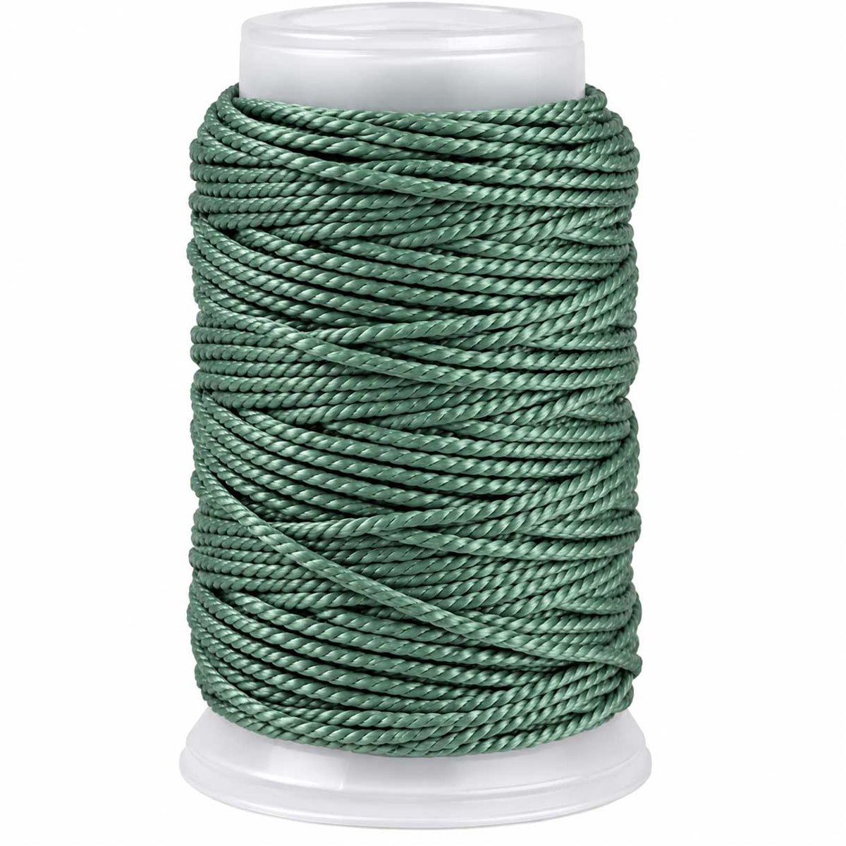 1.5 mm (1/16") Light Teal Green Cotton Macrame Cord 22 m (24 yd) 280-