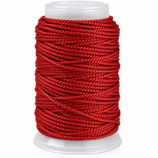 1.5 mm (1/16") Red Cotton Macrame Cord 22 m (24 yd) 280-