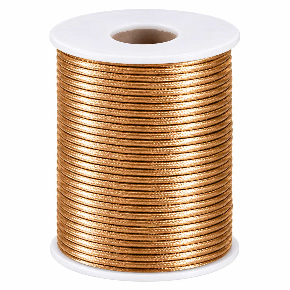 1.5 mm Camel Polyester Rattail Satin Cord/Thread 49.2 yd (45 m) 280-
