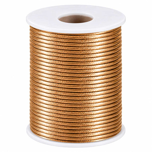 1.5 mm Camel Polyester Rattail Satin Cord/Thread 49.2 yd (45 m) 280-