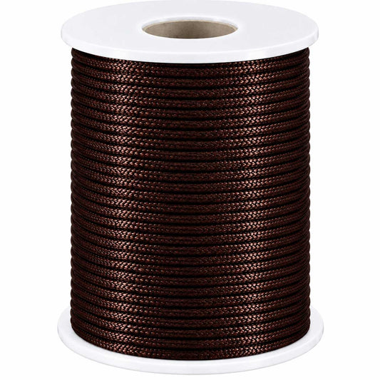 1.5 mm Coconut Brown Polyester Rattail Satin Cord/Thread 49.2 yd (45 m) 280-