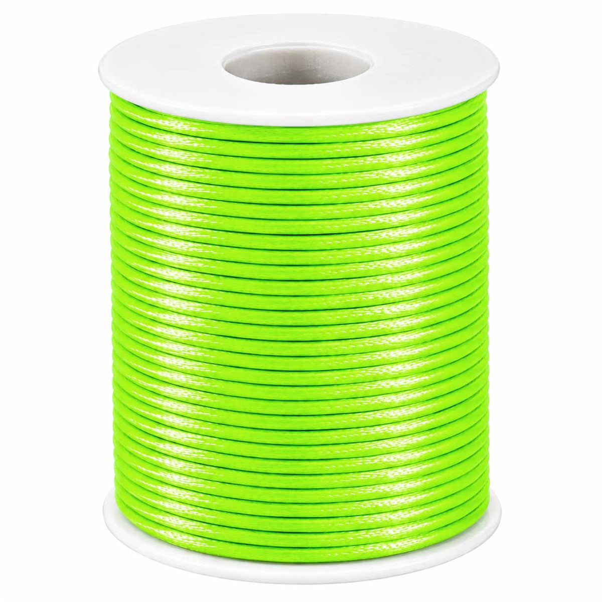 1.5 mm Green Yellow Polyester Rattail Satin Cord/Thread 449.2 yd (45 m) 280-