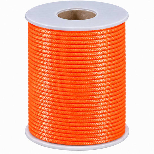1.5 mm Orange/Coral Polyester Rattail Satin Cord/Thread 49.2 yd (45 m) 280-