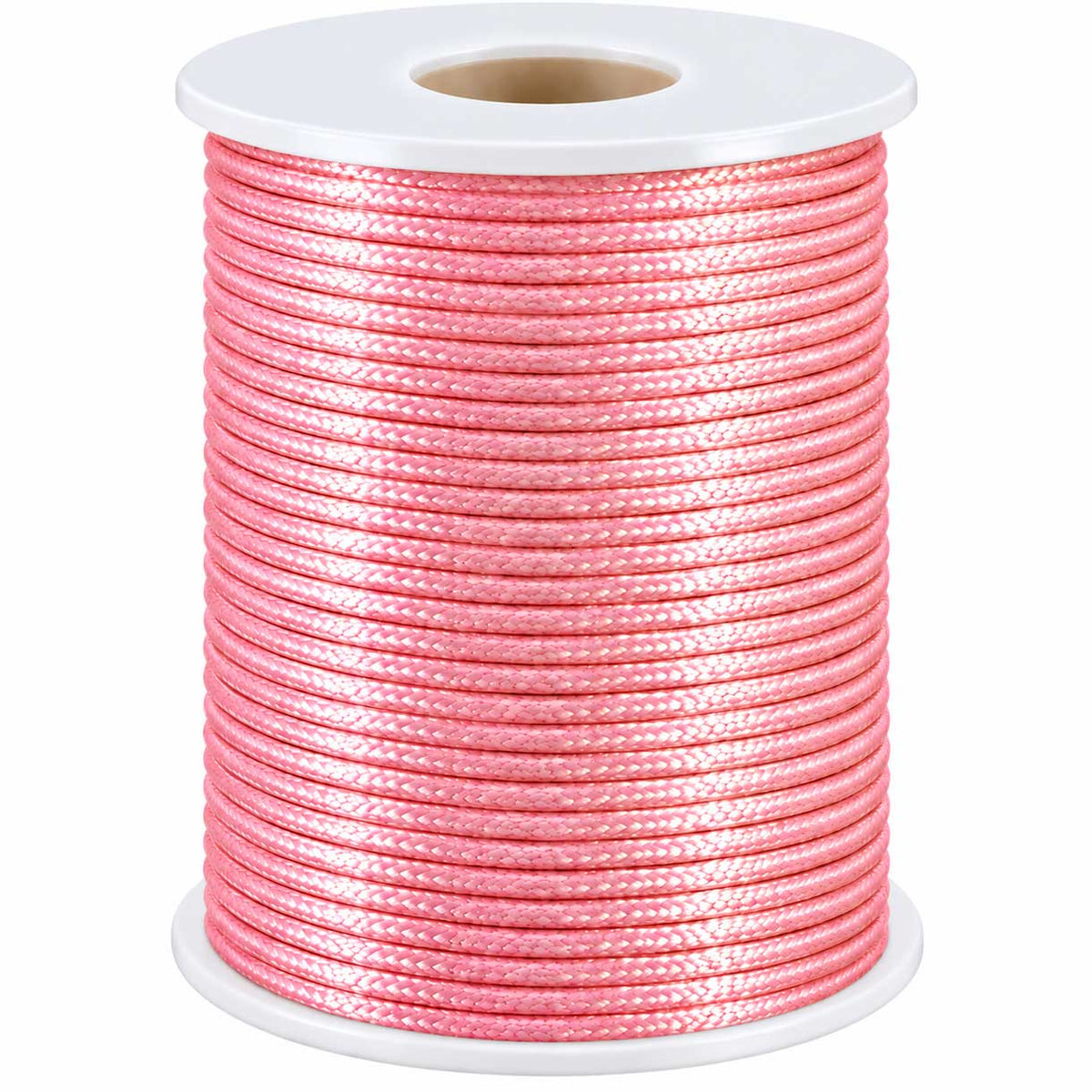 1.5 mm Pastel Pink Polyester Rattail Satin Cord/Thread 49.2 yd (45 m) 280-