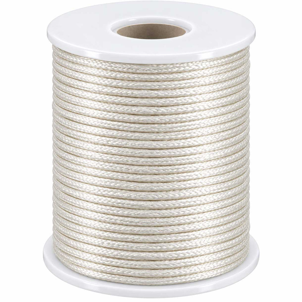 1.5 mm Pearl White Polyester Rattail Satin Cord/Thread 49.2 yd (45 m) 280-