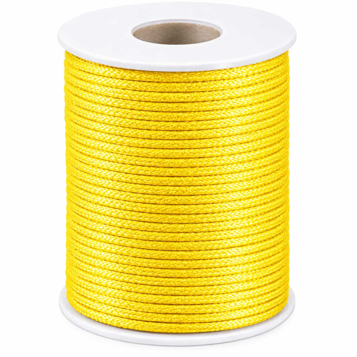 1.5 mm Yellow Polyester Rattail Satin Cord/Thread 49.2 yd (45 m) 280-