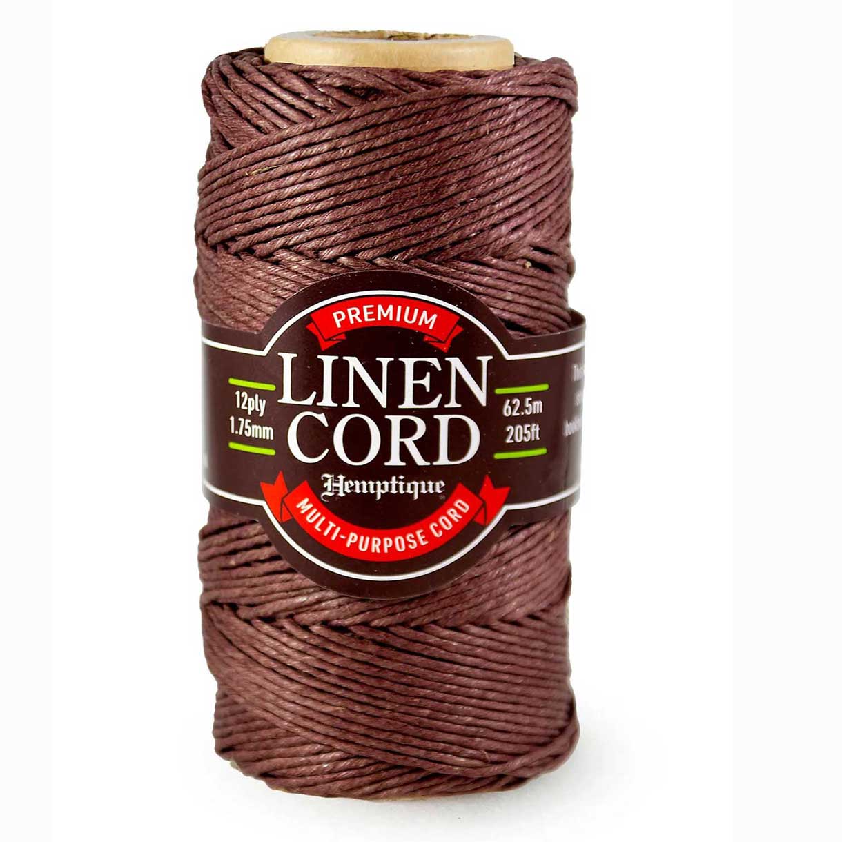 1.75 mm (1/16") Brown Premium Linen Twine/Cord 62.5 m (205 ft)