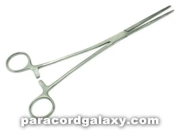 10 Inch Forceps Large Straight Nose Stainless Steel (1 Pack) - Paracord Galaxy
