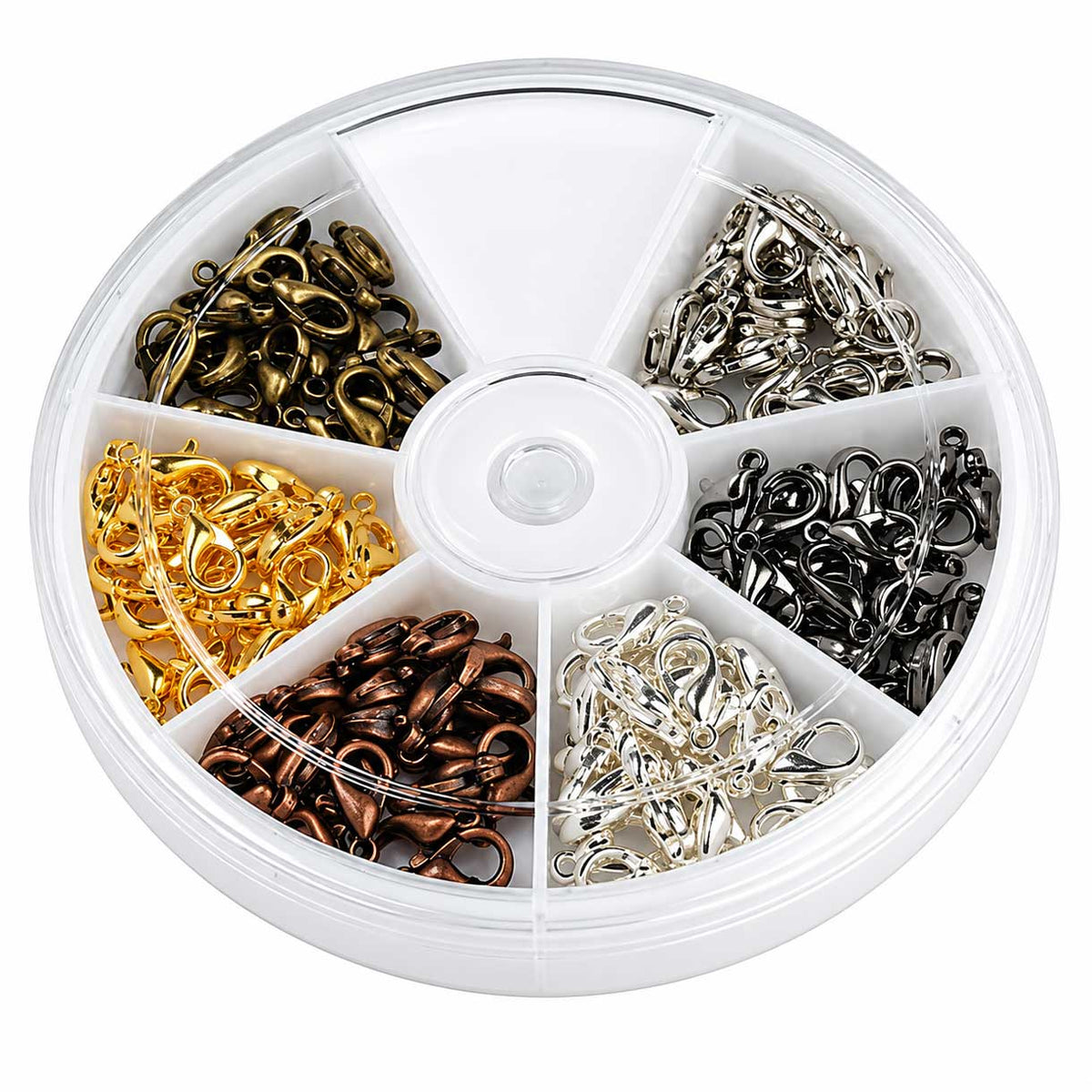 120 Pcs 6 Color Zinc Alloy Lobster Claw Set 280-