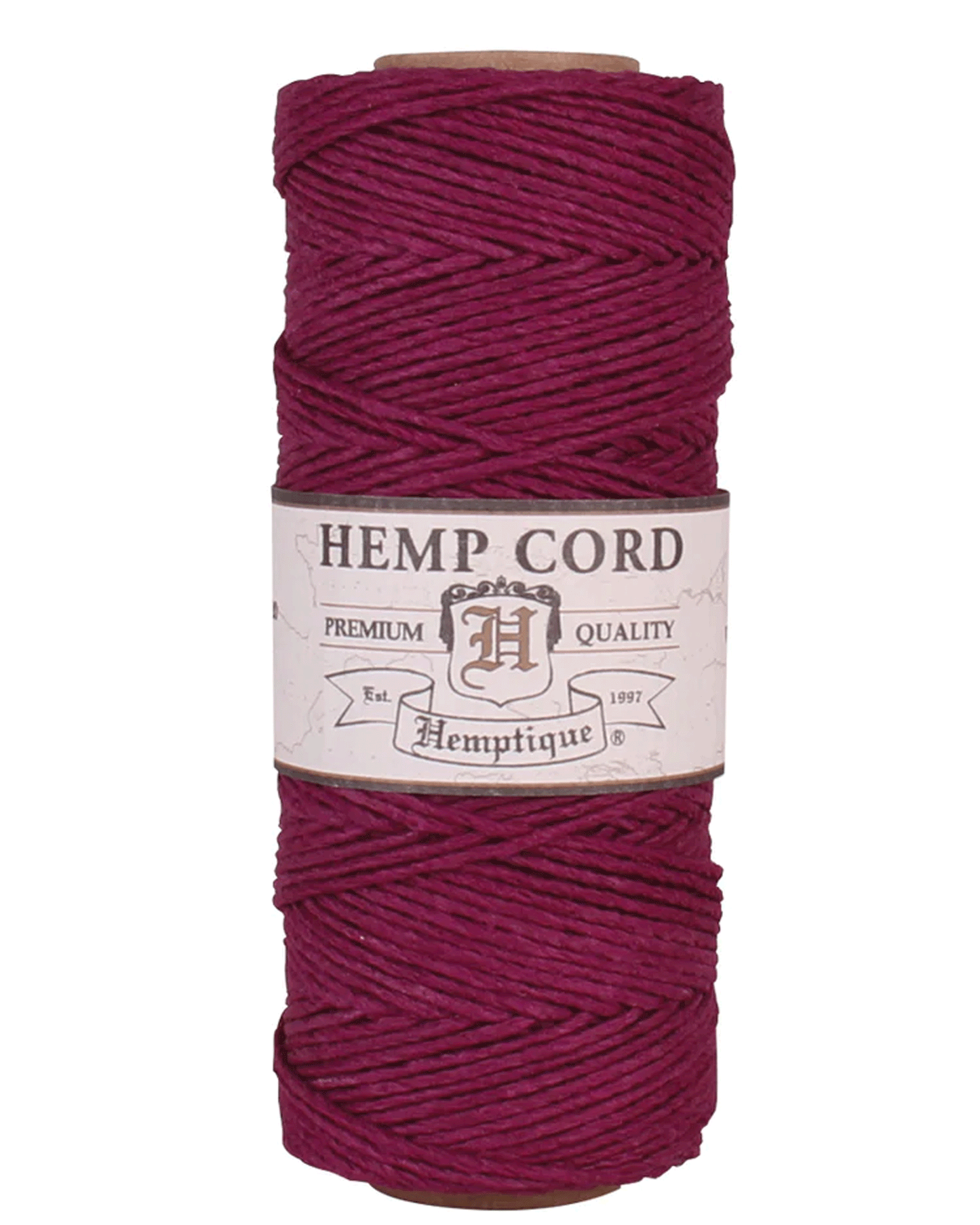 1 mm (3/64") Magenta Hemp Twine/Cord Spool 62.5 m (205 ft)