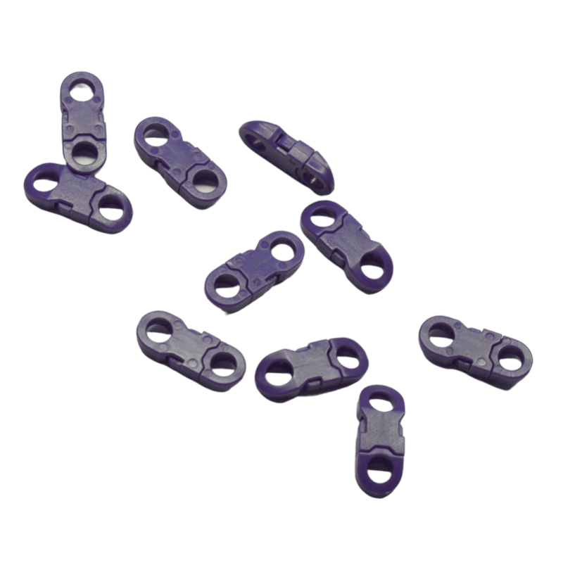 1/4 Inch Purple Flat Side Release Buckles (10 pack) - Paracord Galaxy