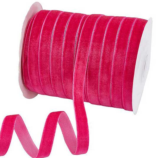 15mm Camellia Velvet Ribbon Sparkle Ribbon 54yd (50m)