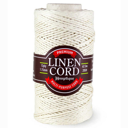 1.75 mm (1/16") White Premium Linen Twine/Cord 62.5 m (205 ft)