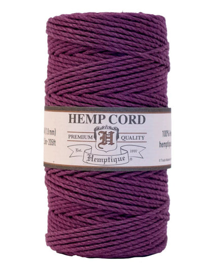 1.8 mm (5/64") Dark Purple Hemp Twine/Cord Spool - Paracord Galaxy