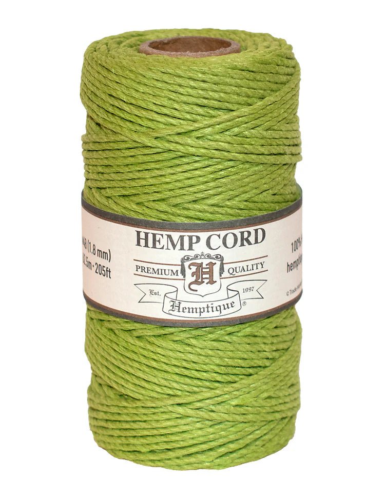 1.8 mm (5/64") Lime Green Hemp Twine/Cord Spool - Paracord Galaxy