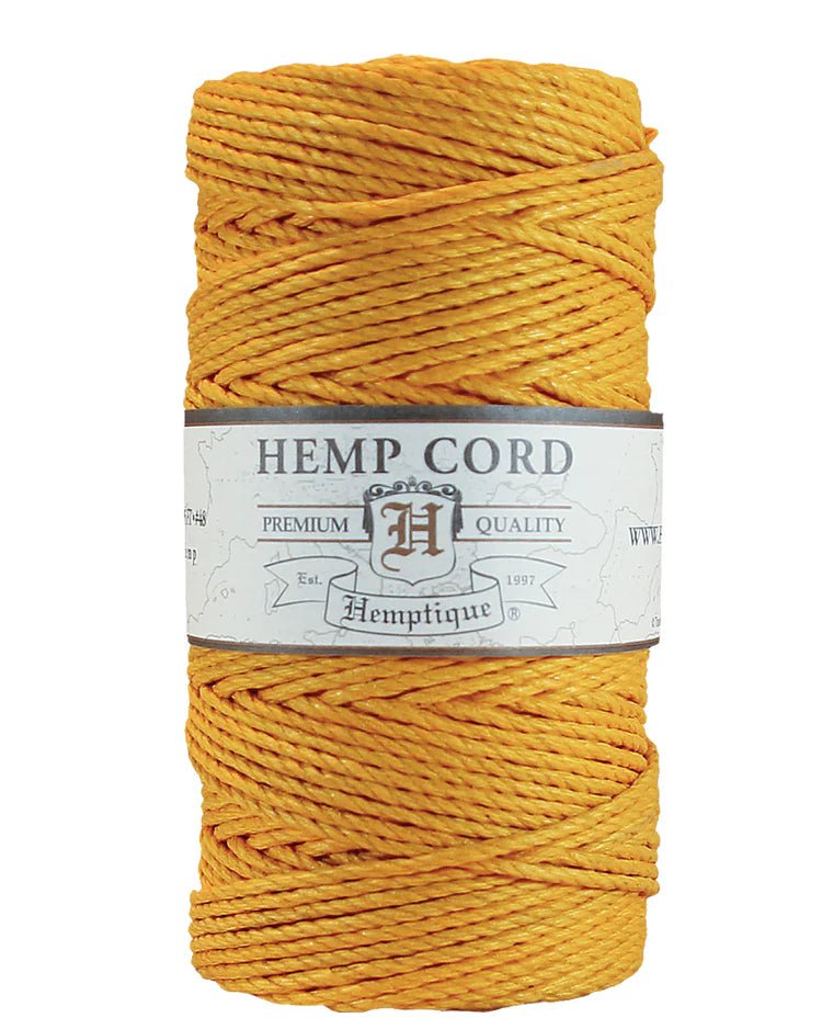 1.8 mm (5/64") Mustard Hemp Twine/Cord Spool - Paracord Galaxy