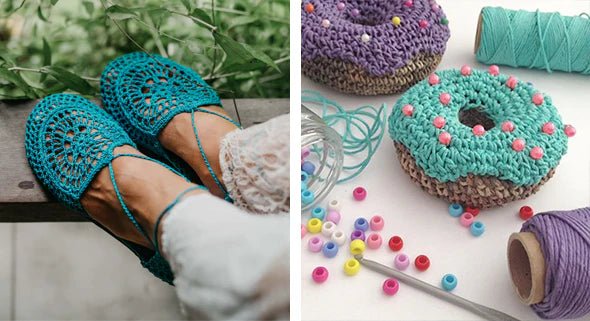 Hemp slippers and pin pad