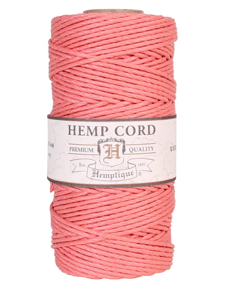 1.8 mm (5/64") Sunset Coral Hemp Twine/Cord Spool - Paracord Galaxy