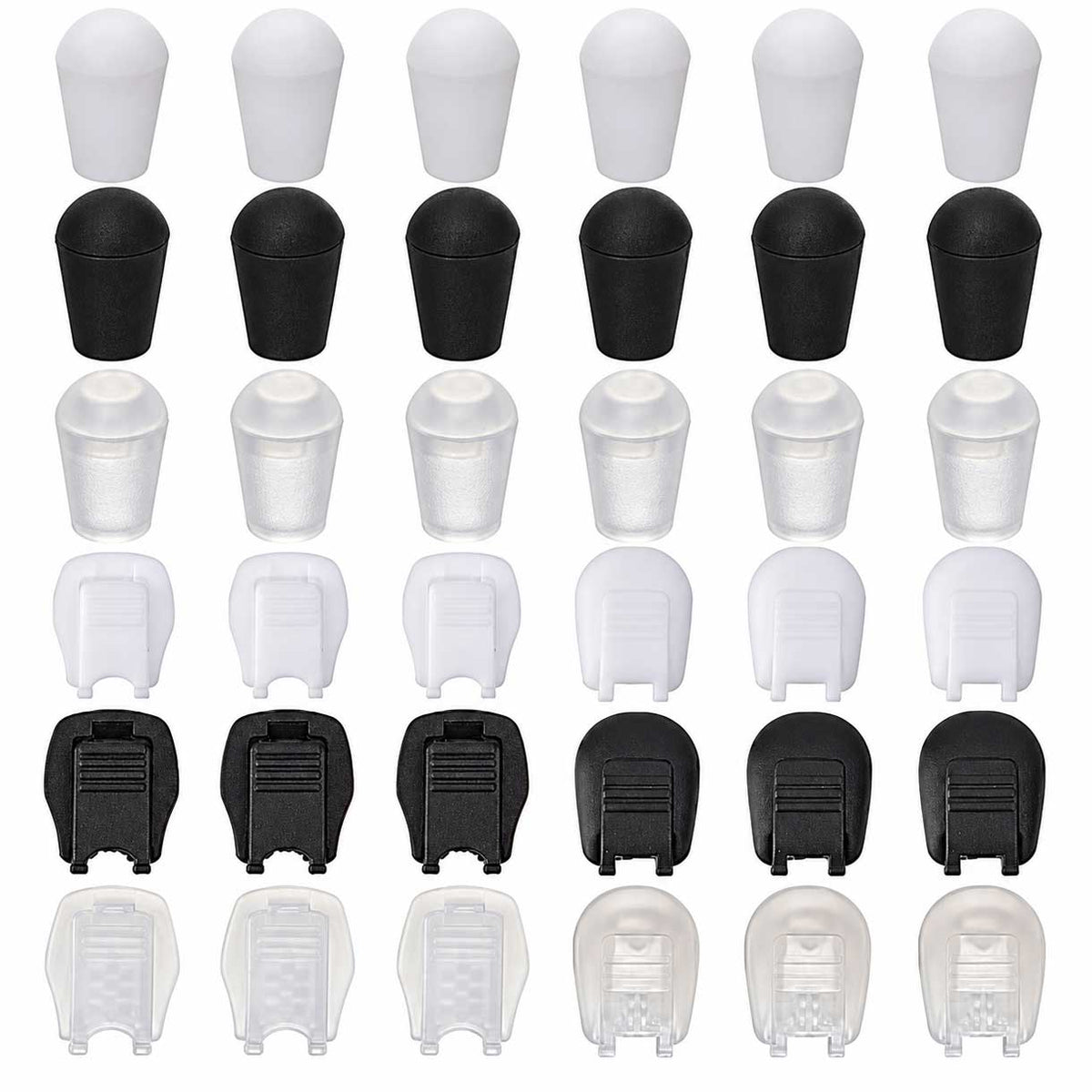 180 Pcs 9 Styles Plastic Cord End (1 Set)
