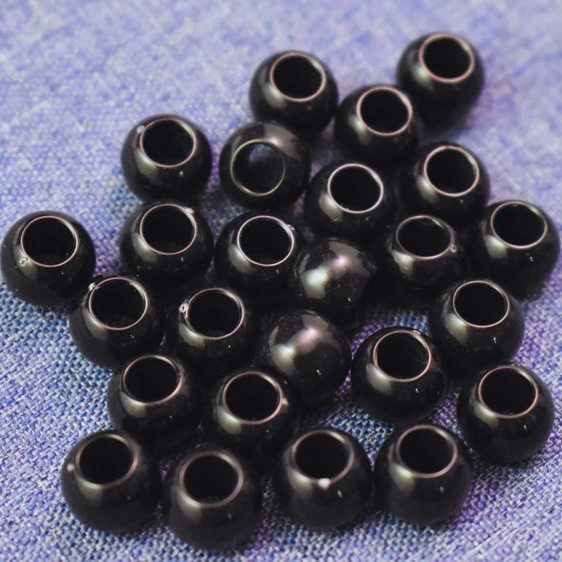 1,275 Pcs. Opaque Acrylic Black Bead/Charm (1 Set)