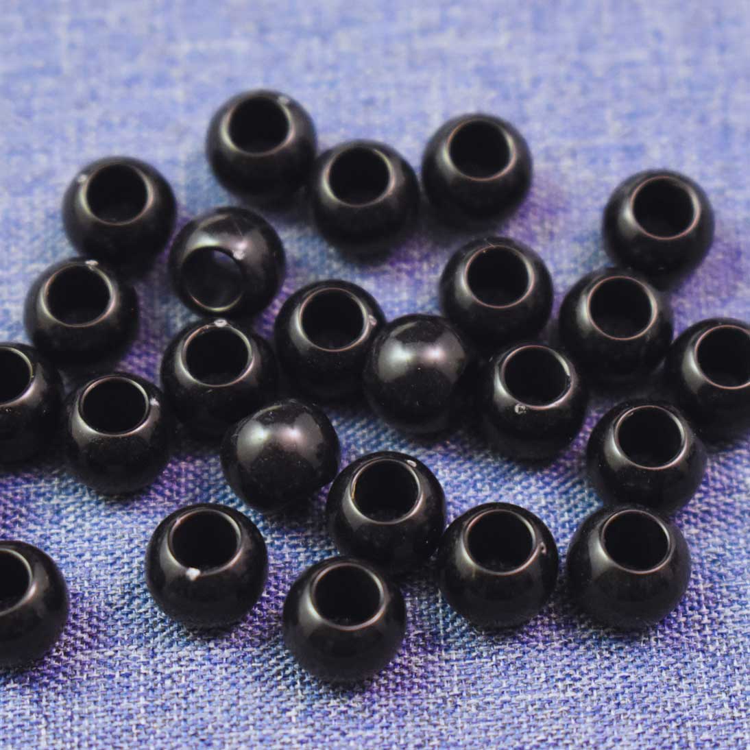 1,275 Pcs. Opaque Acrylic Black Bead/Charm (1 Set)