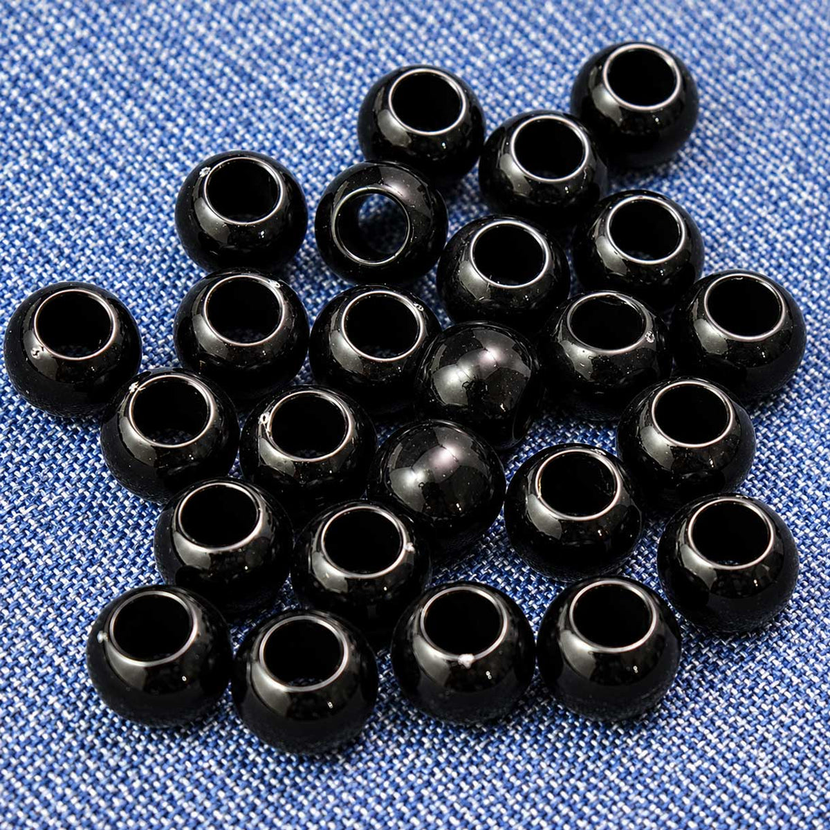 1,275 Pcs. Opaque Acrylic Black Bead/Charm (1 Set) 280-