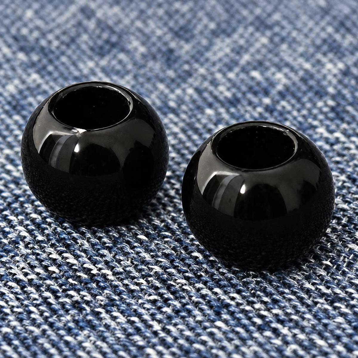 1,275 Pcs. Opaque Acrylic Black Bead/Charm (1 Set) 280-