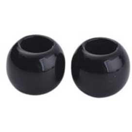 1,275 Pcs. Opaque Acrylic Bladk Bead/Charm (1 Set)